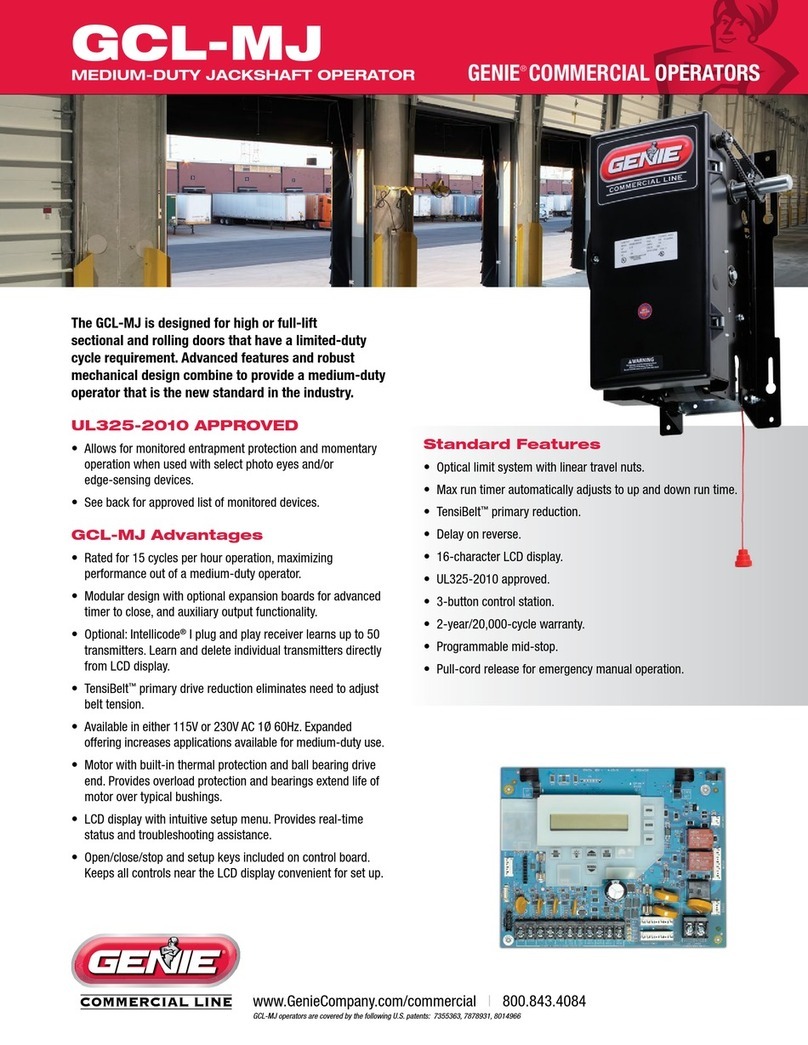 Genie GCL-MJ User manual