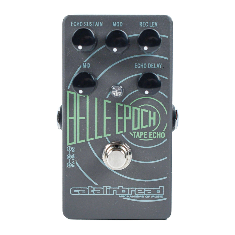 Catalinbread Belle Epoch Tape Echo User manual