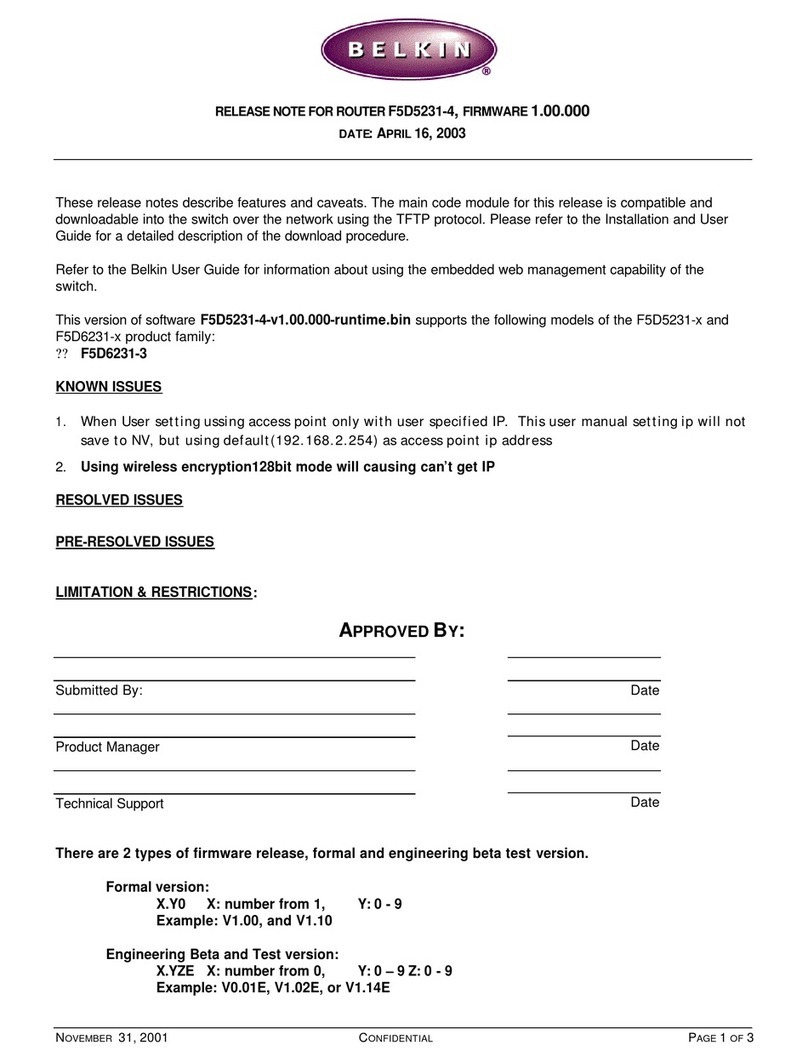 Belkin F5D52314 - Cable/DSL Gateway Router Instruction Manual Belkin F5D52314 - Cable/DSL Gateway Router Instruction Manual