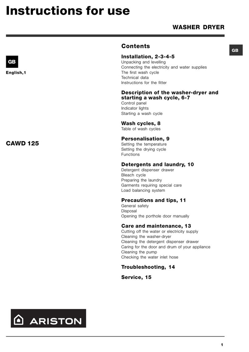 Ariston CAWD 125 User manual
