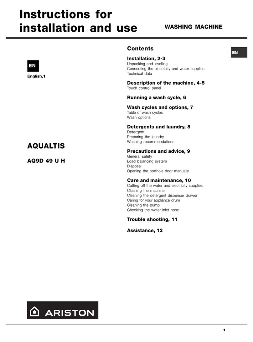 Ariston AQUALTIS AQ9D 49 U H User manual