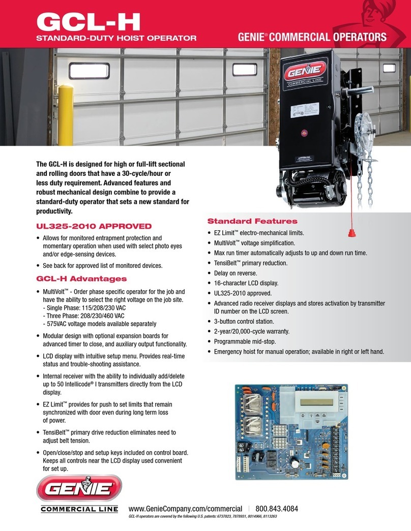 Genie GCL-H User manual