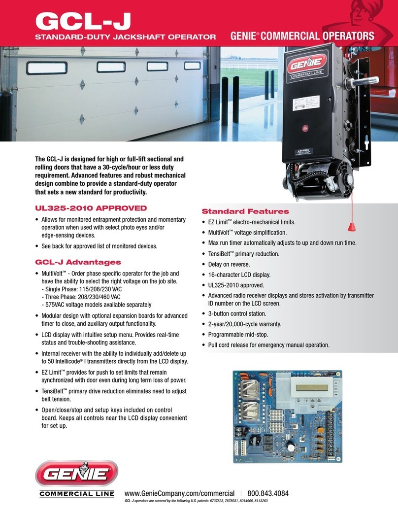Genie GCL-J User manual
