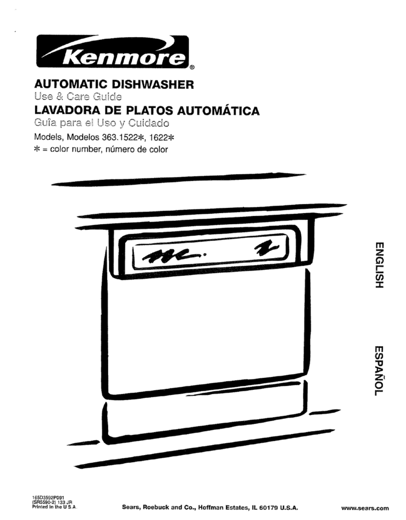 Kenmore 363.1522 Series Use and care guide