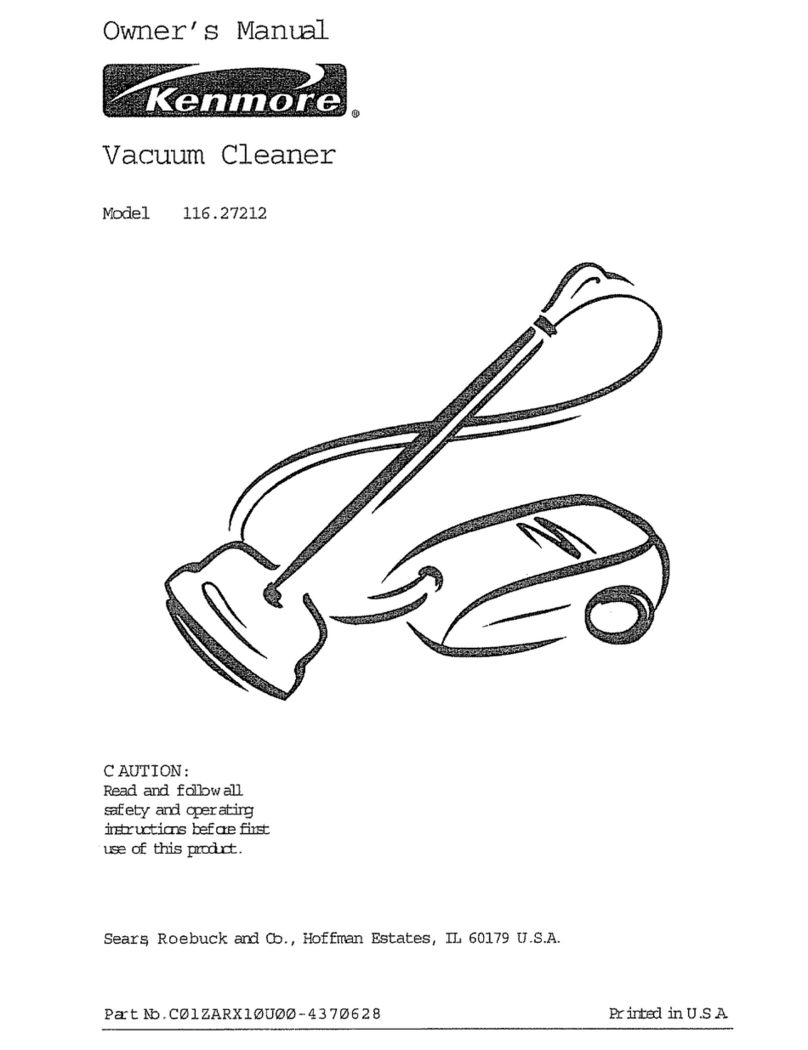 Kenmore 116.27212 owner's manual