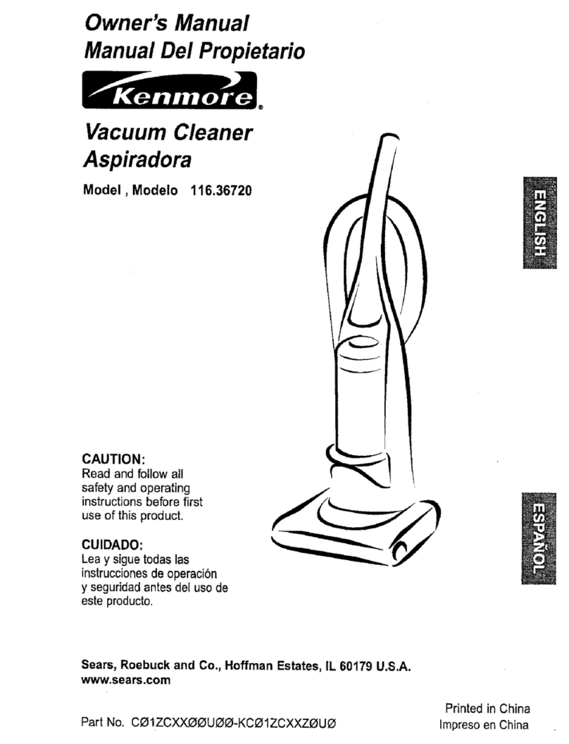 Kenmore 116.36720 owner's manual Kenmore 116.36720 owner's manual