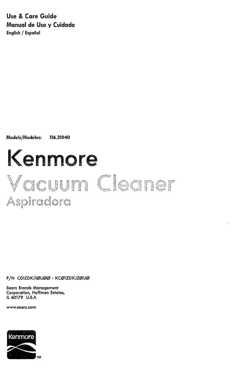 Kenmore 116.31040 User manual