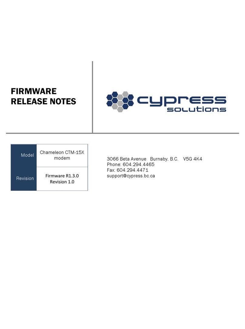 Cypress Chameleon CTM-15X Revision Cypress Chameleon CTM-15X Revision