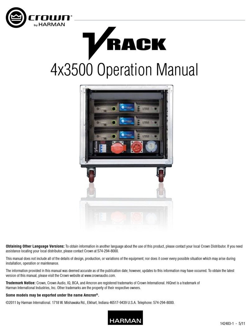 Crown Vrack 4x3500 User manual