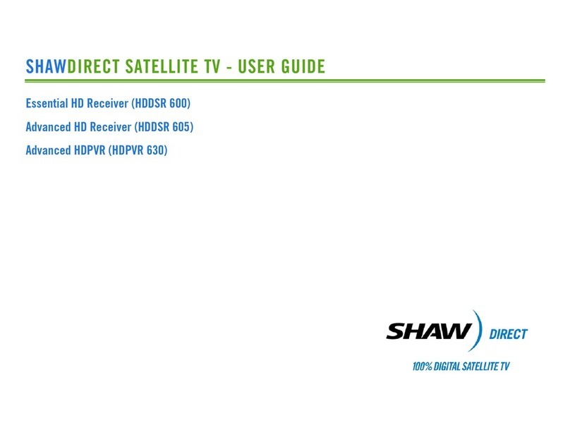 Shaw HDDSR 600 user guide