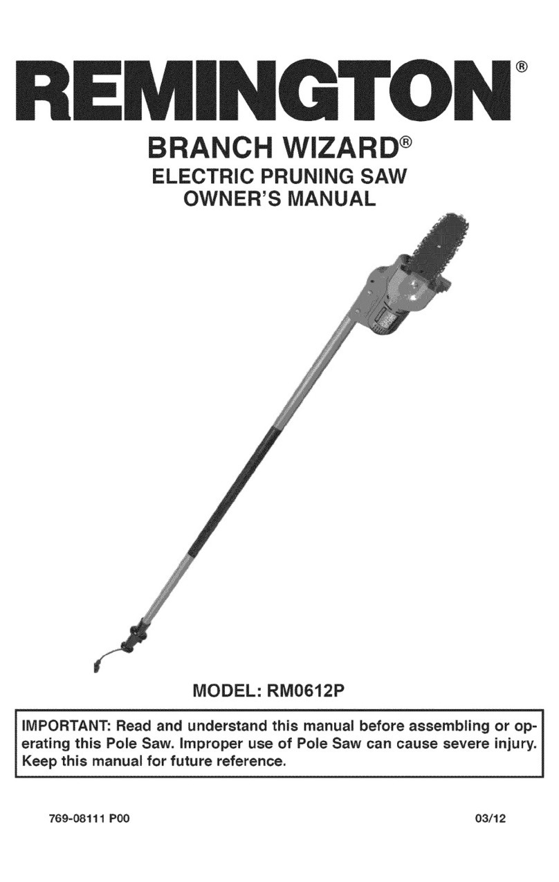 Remington BRANCH WIZARD RM0612P owner's manual
