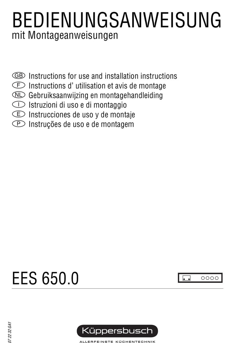 Kuppersbusch EES 650.0 User manual