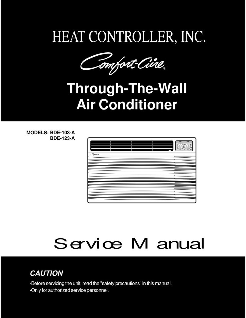 Heat Controller Comfort-Aire BDE-103-A User manual