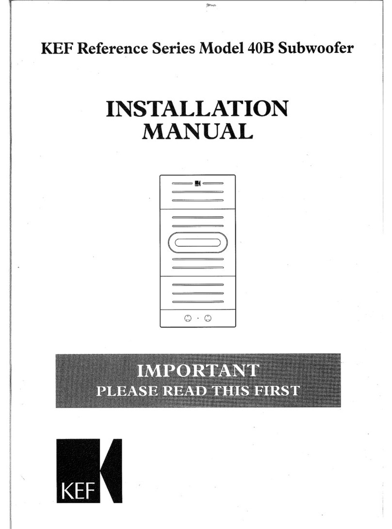KEF 40B User manual