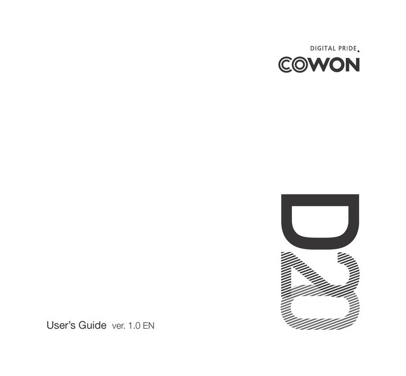 Cowon Digital Pride D20 user guide