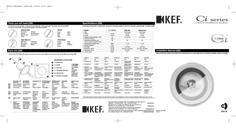 KEF Ci 100QR installation manual