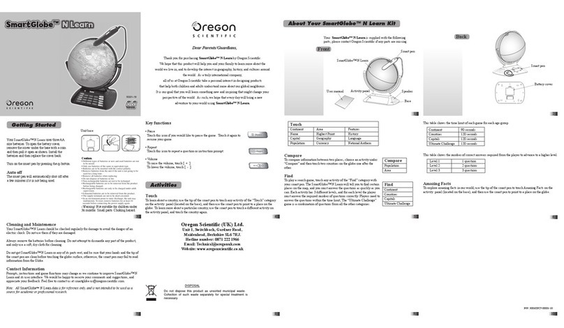 Oregon Scientific N Learn Getting started guide