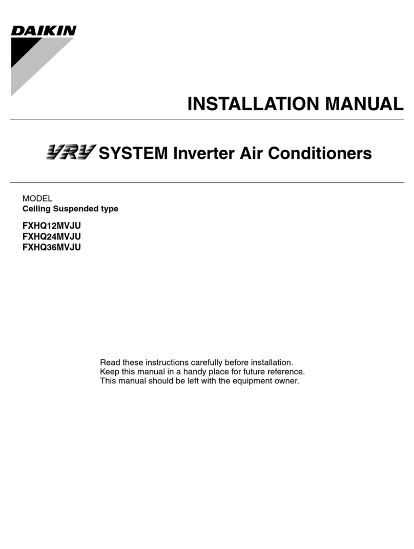 Daikin FXHQ12MVJU User manual