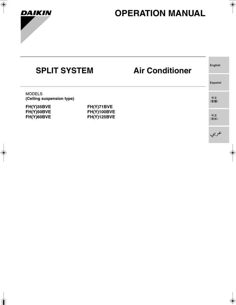 Daikin FHY35BVE x 2 Operation manual