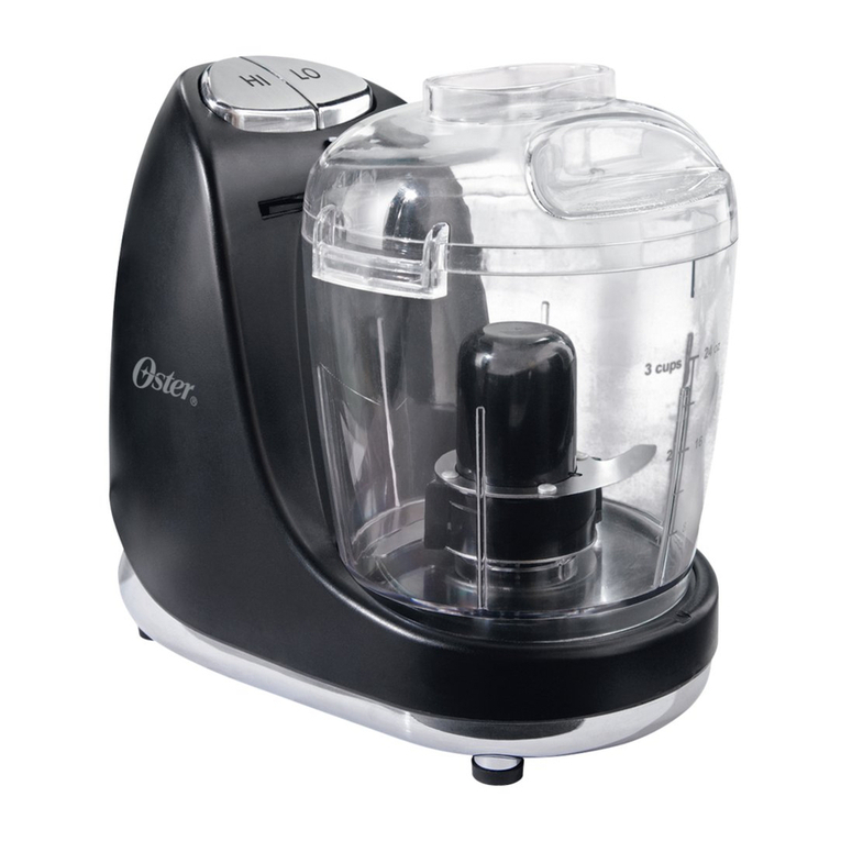 Oster 3-Cup Mini Chopper User manual