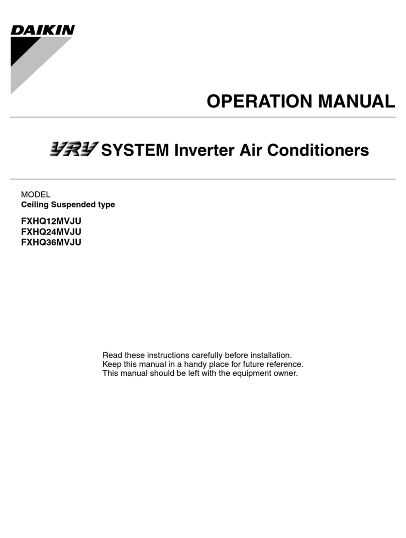 Daikin FXHQ12MVJU User manual