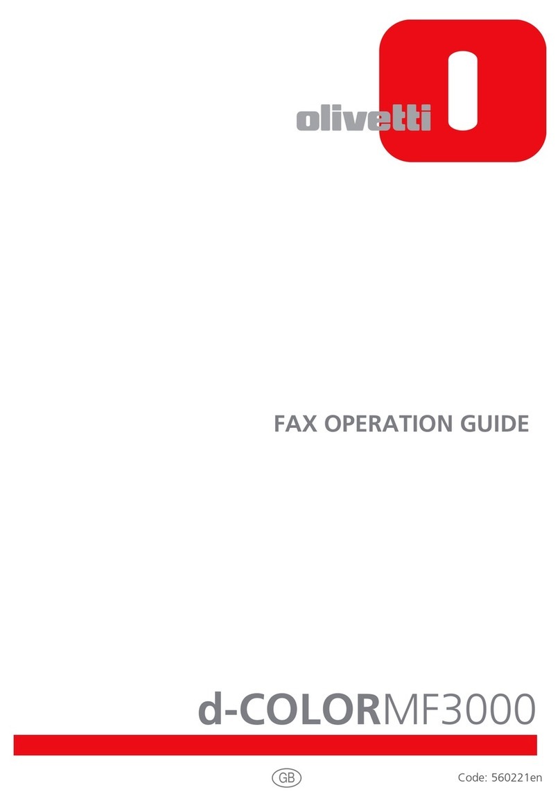 Olivetti d-COLOR MF3000 User manual