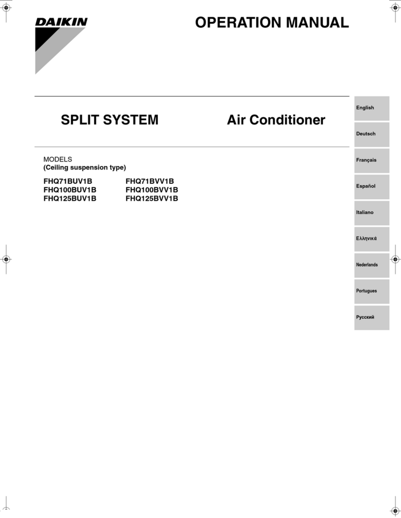 Daikin FHQ71BUV1B x 2 User manual