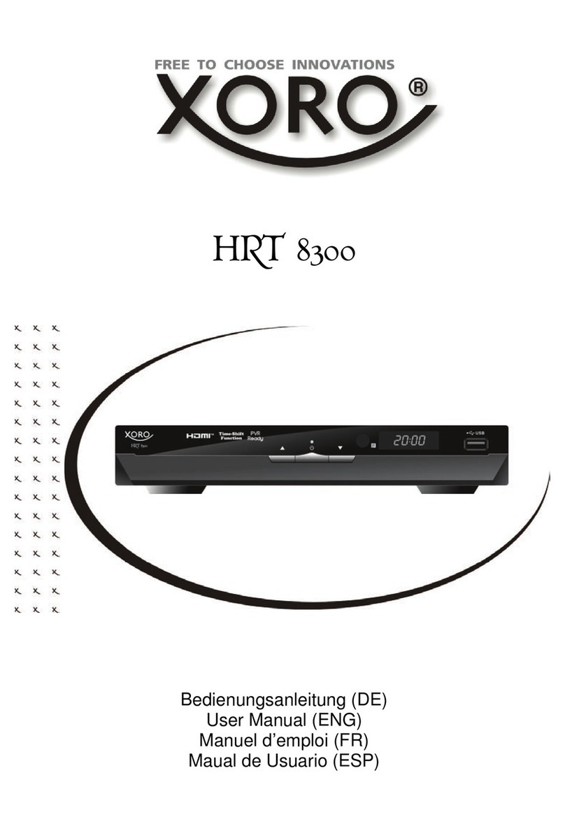 Xoro HRT 8300 user manual