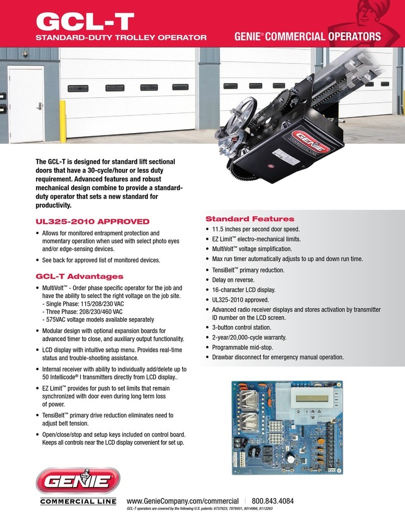 Genie GCL-T Product guide