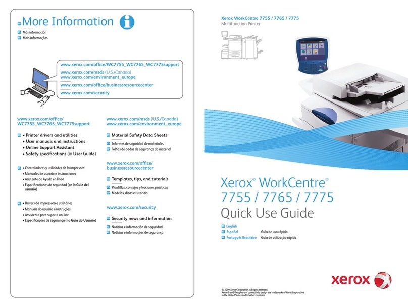 Xerox WORKCENTRE 7755 Operating manual