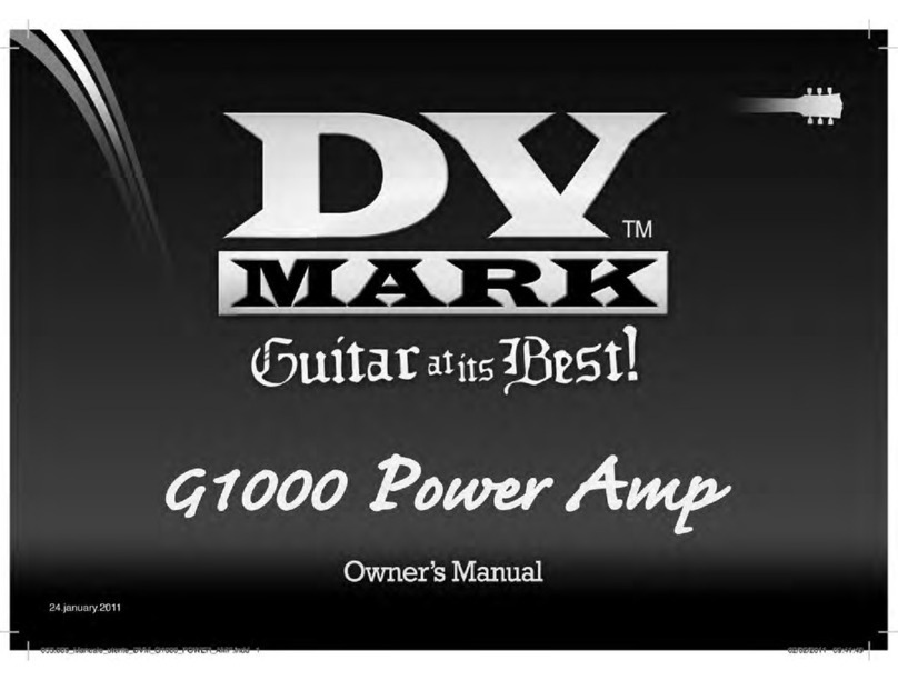 DV Mark q1000 Power Amp owner's manual