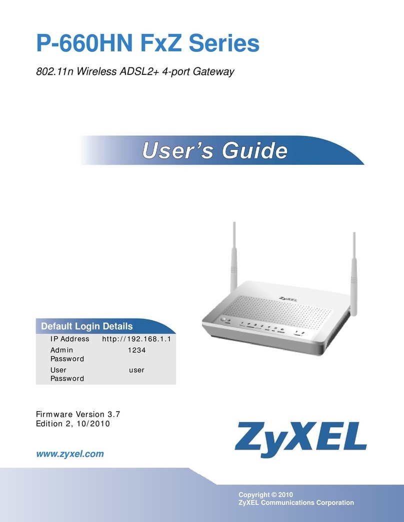 ZyXEL Communications P-660HN FxZ Series User manual