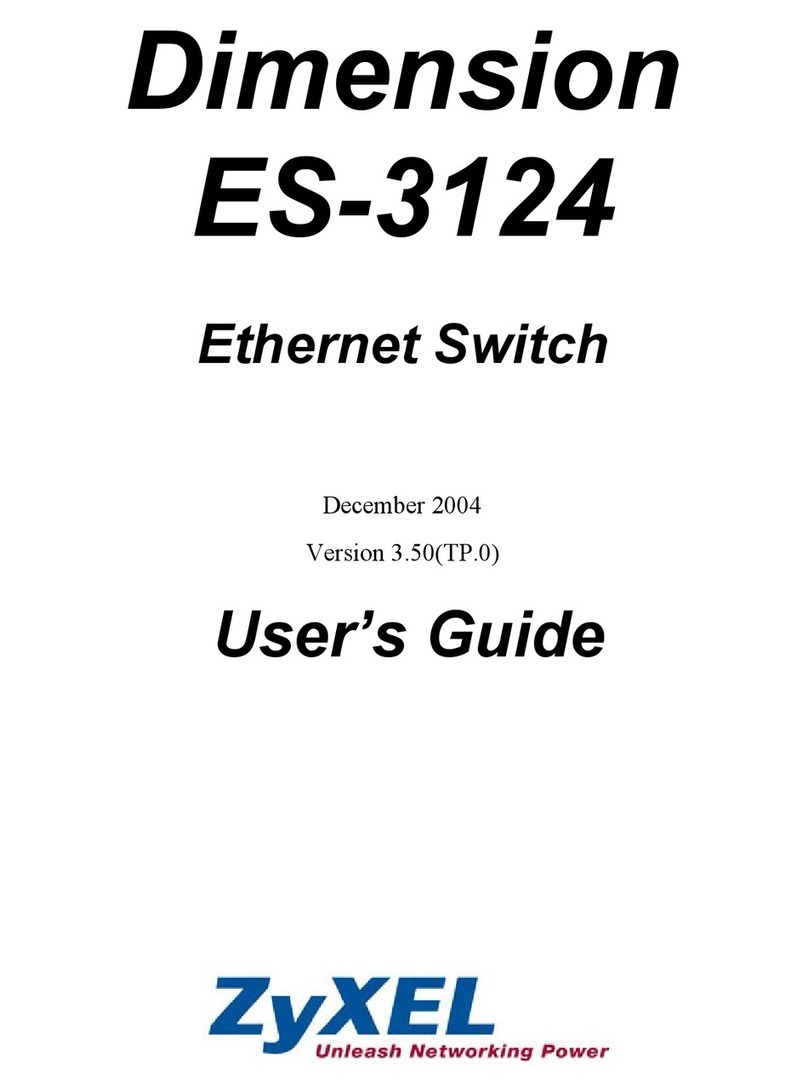 ZyXEL Communications Dimension ES-3124 User manual ZyXEL Communications Dimension ES-3124 User manual