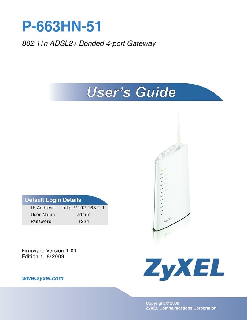 ZyXEL Communications P-663HN-51 user guide ZyXEL Communications P-663HN-51 user guide