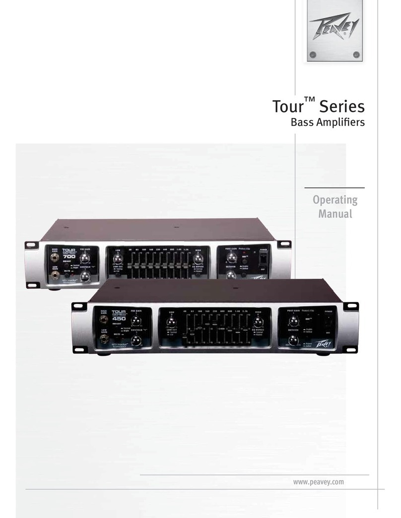 Peavey Tour Series operating manual