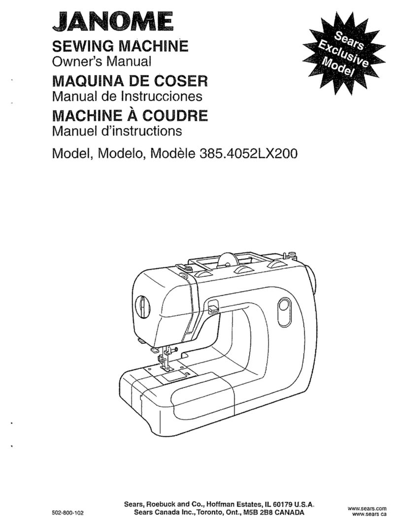 Janome 385.4052LX200 User manual
