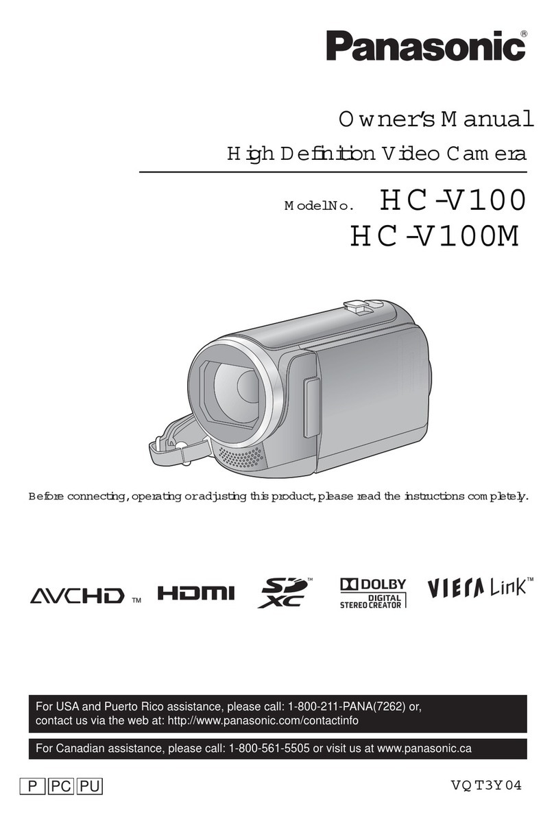 Panasonic HC-V100M User manual