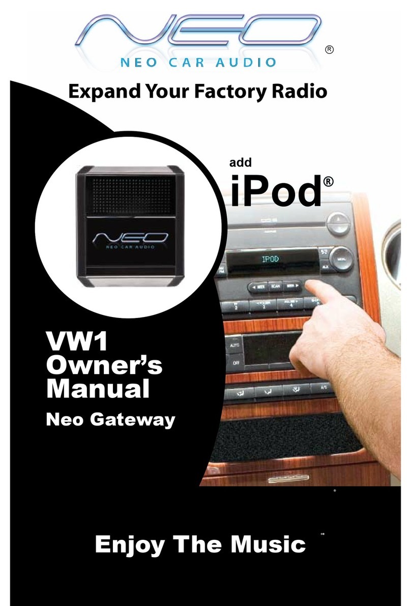 Neo Car Audio Neo Gateway VW1 owner's manual