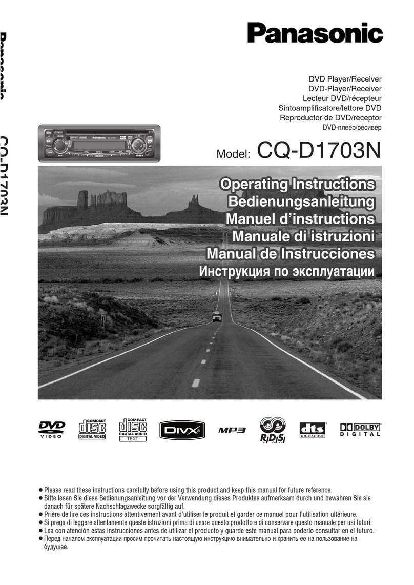 Panasonic CQ-D1703N User manual Panasonic CQ-D1703N User manual