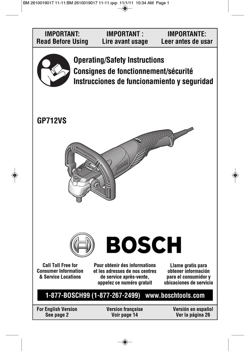 Bosch GP712VS Operating/safety instructions