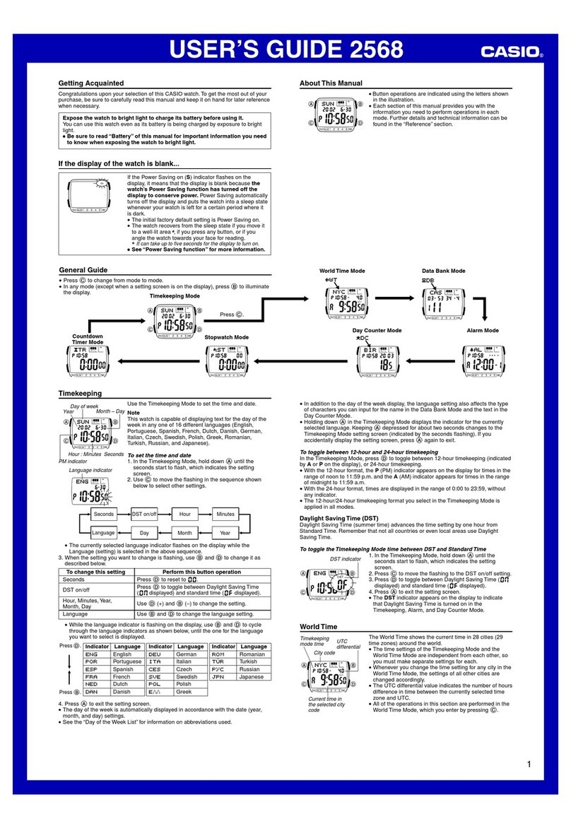 Casio 2568 user guide