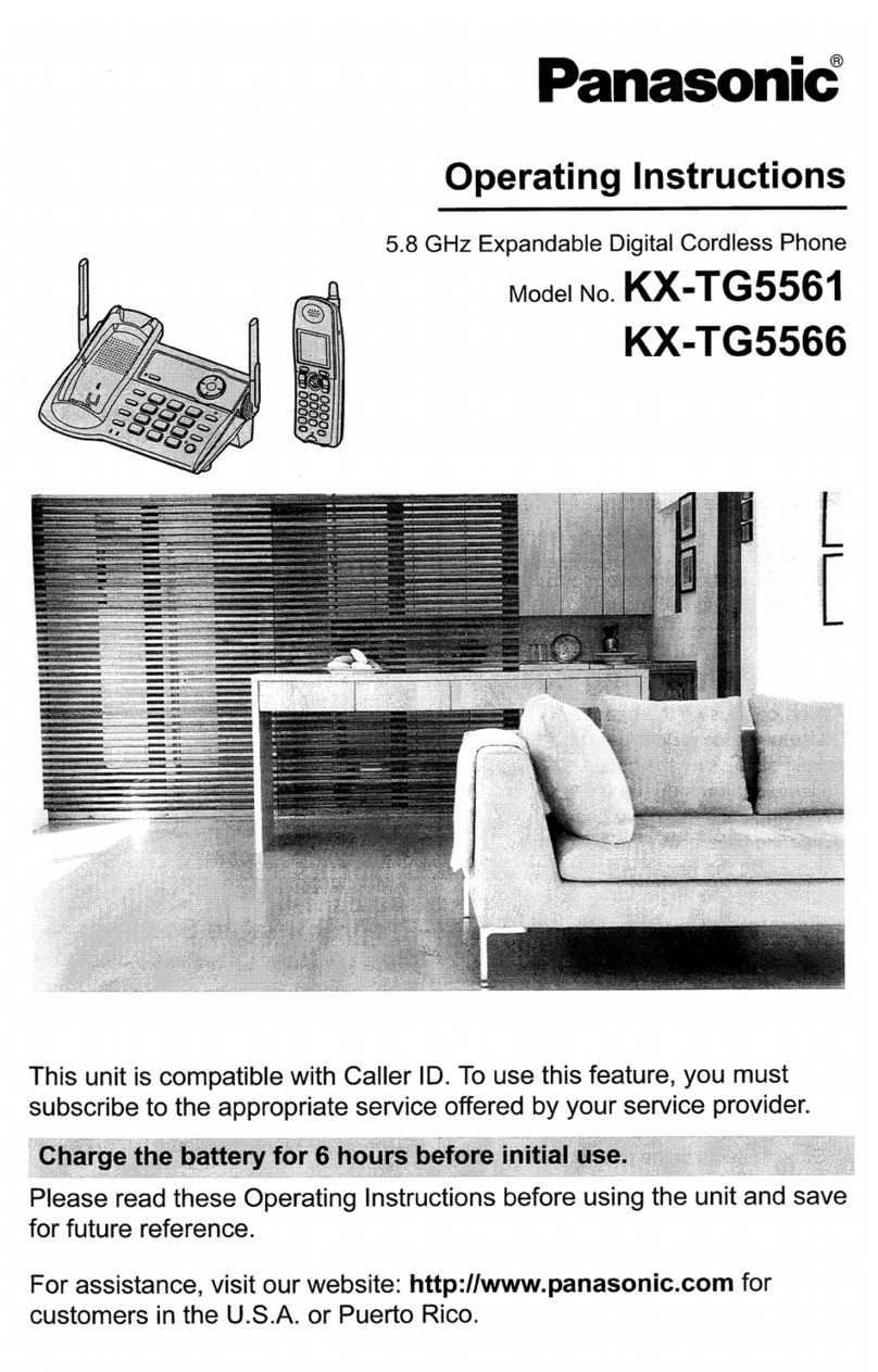 Panasonic KX-TG5566 operating instructions
