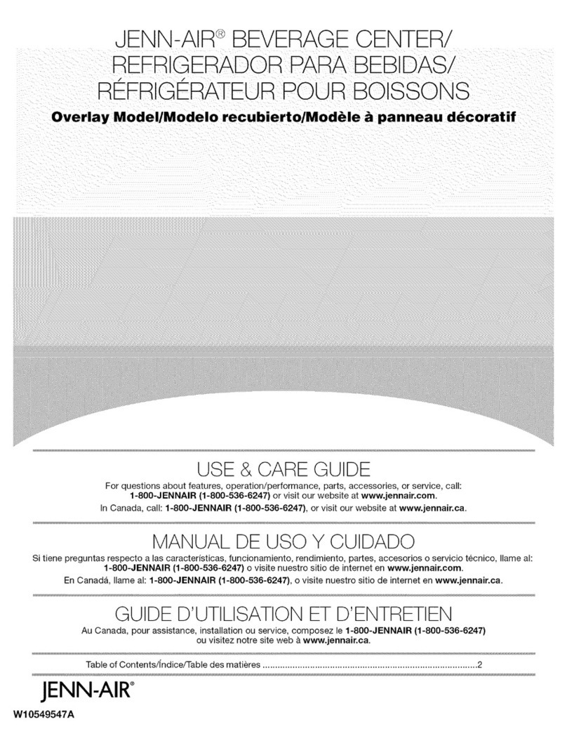 Jenn-Air W10549547A Use & care guide