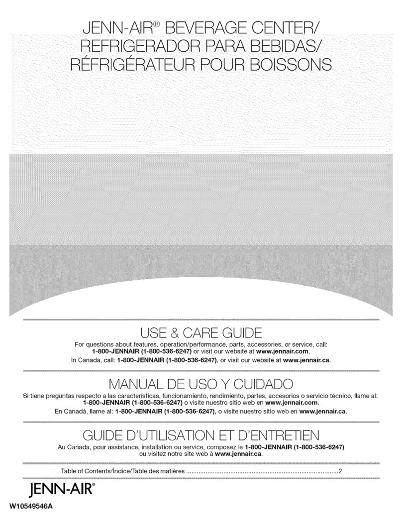 Jenn-Air W10549546A Use & care guide