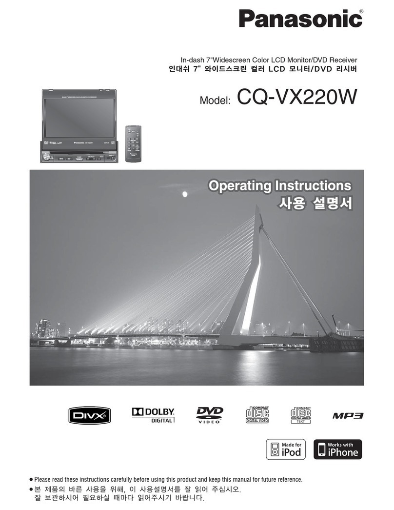 Panasonic CQ-VX220W operating instructions