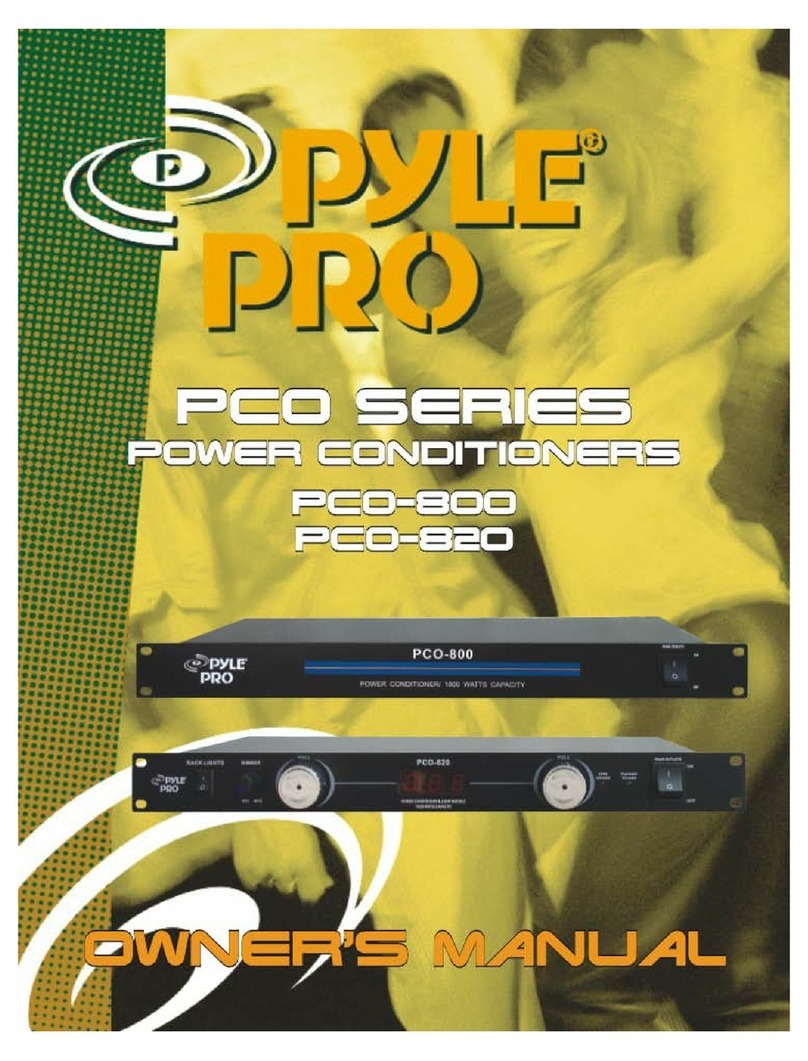 Pyle Pro PCO800 manual