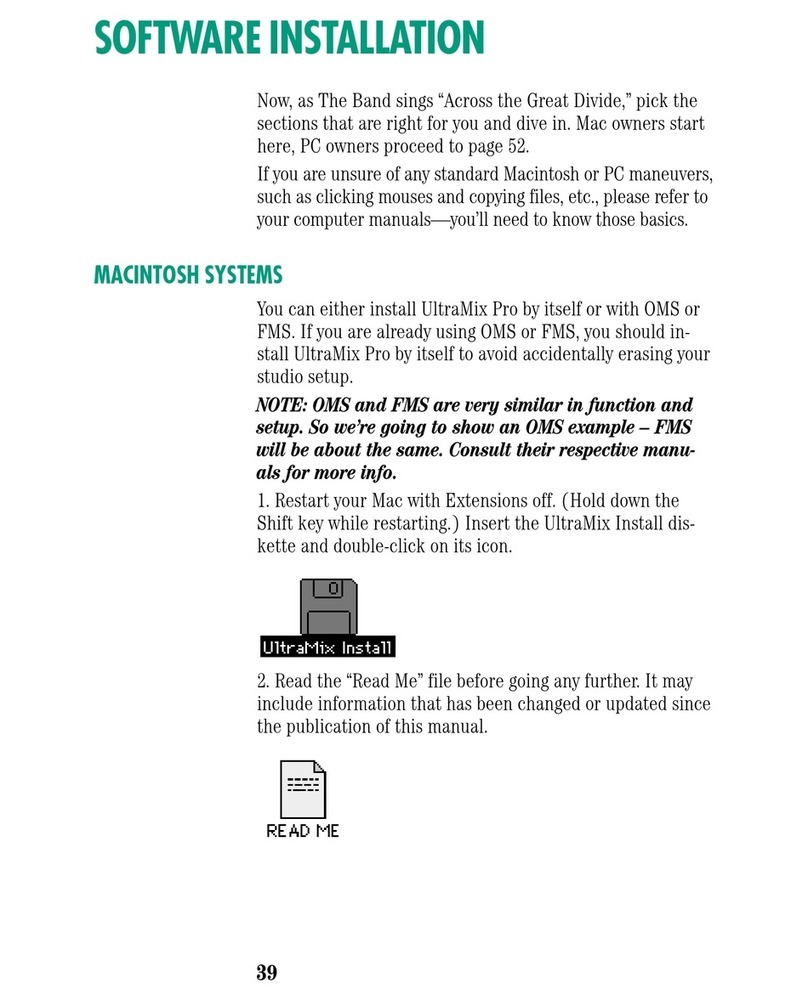 Mackie Ultramix User manual