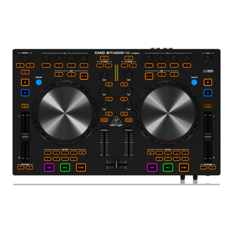 Behringer DJ CONTROLLER CMD STUDIO 4A User manual