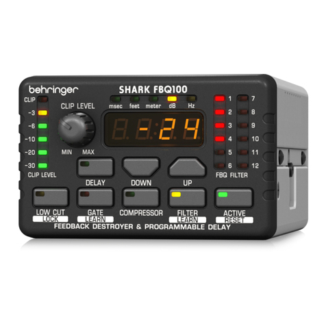 Behringer SHARK FBQ100 User manual