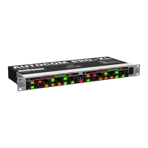 Behringer AUTOCOM PRO-XL MDX1600 User manual